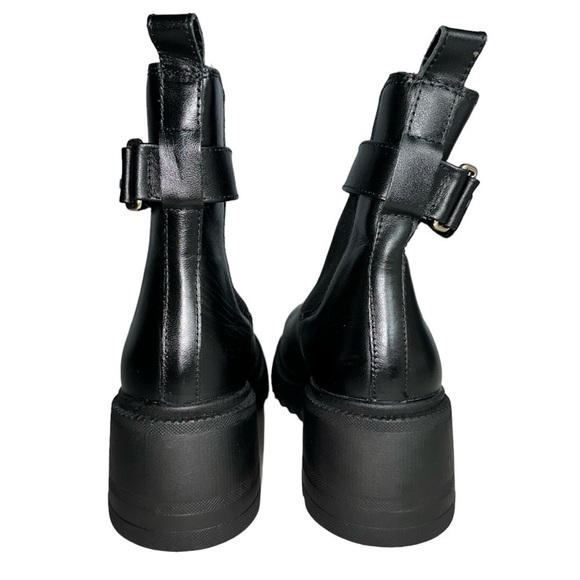 Steve Madden Gates Black Leather Ankle Bootie Women's Size 7.5 NWOT - Picture 3 of 6